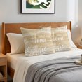 thumbnail image 6 of Pillow Covers 20x20 Set of 2, Vintage Tan Brown Throw Pillow Covers Decorative Couch Cushion Cover, Farmhouse Florals Leaf Coastal Home Microfiber Soft Square Pillowcases for Bedroom Living Room Sofa, 6 of 9