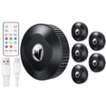thumbnail image 2 of USB Rechargeable Cabinet Light with Remote, 9-Color Wine Shelf LED Strip for Bedroom Closet Kitchen, 6-Pack Ambient Mood Lighting with Timer and 5M Control Range, 2 of 9