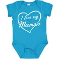thumbnail image 3 of Inktastic I Love My Meemaw in White Chalk Heart Boys or Girls Baby Bodysuit, 3 of 5