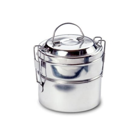 Rome Industries 2663 2-tier Mini Round Tiffin - stainless steel