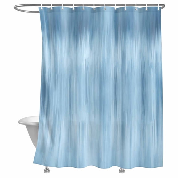 Shower Curtain Blue Bathroom Curtains with Hooks, Waterproof Fabric Gradient Color Abstract Art Bath Shower Curtains Set for Bathroom Bathtubs Decor 72x72 Inch