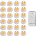 thumbnail image 1 of 24pcs LED Flameless Candles Realistic and Bright Flickering Battery Operated LED Votive Tea Light Candles with Remote Controlled for Christmas Wedding Festival Celebration  Warm White, 1 of 7