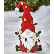Cyber Monday Sale Cafuvv Christmas Metal Decoration Garden Stakes Gnomes Planting Ornaments Iron Floor Insert