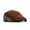 Brown, variant on European Style Genuine Leather Caps Beret Man Casual Sheepskin Suede Black/Brown Fitted Duckbill Hats Male ,Soft Feel