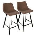 thumbnail image 2 of LumiSource Outlaw 25.5 in. Industrial Counter Stool - Set of 2, 2 of 9