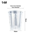 thumbnail image 1 of Plastic Flower Pot Transparent DIY Clear Plastic Orchid For Home Balcony Garden 14cm, 1 of 9