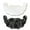 Black, variant on Disposable Lace U Shaped Bra Stickers Petals for Women Support Black S