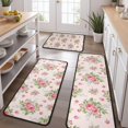 thumbnail image 2 of Pioneer Flower Floral Print Pattern Kitchen Rugs Sets Of 3,Kitchen Runner Rugs Non Skid Washable,Decorative Kitchen Floor Mats for Kitchen,Sink,Laundry,17X30 Inch + 17X47 Inch + 17X59 Inch, 2 of 6