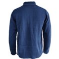 thumbnail image 4 of JTieacloth Mens Lightweight Sweaters Male Autumn And Winter Sweater Jacket Cardigan Button Solid Color Long Sleeve Standing Collar Jacquard Casual Sweater(Blue), 4 of 4