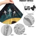thumbnail image 6 of TSOVTHRID Wolf Moon Daisy Print 4 PCS Gaming Chair Covers Slipcovers Non-Slip Dustproof Rotating Armchair Slipcovers Stretch Gamer Chair Cover with Armrest Covers, 6 of 7