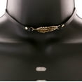 thumbnail image 3 of Mi Amore Leaf Necklace-Earring-Set Black/Gold-Tone, 3 of 4