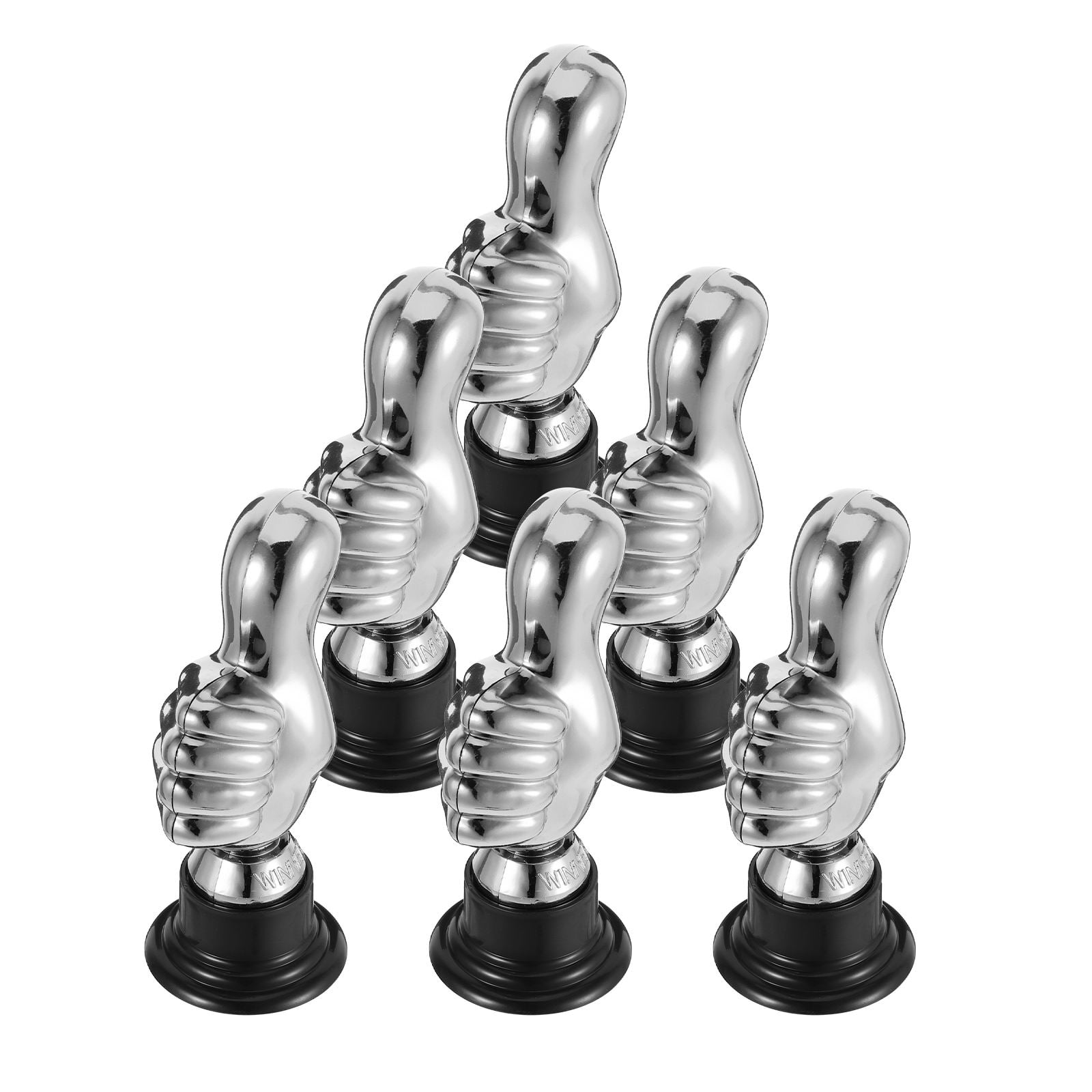 Luxshiny Plastic Thumb Trophy Awards for Game Night and Adult Party Prizes 6 Pack