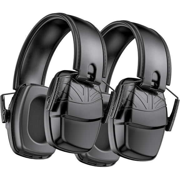 Link Dream 2Pack Shooting Ear Protection, NRR 35dB Ear Protection Hearing Protection Noise Cancelling Ear Muffs with Adjustable Headband for Gun Range Hunting