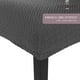 thumbnail image 2 of Funda de silla de franela elástica de 4 piezas / antracita / funda para silla columpio / funda elástica, 2 of 5