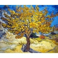thumbnail image 2 of Van Gogh, Vincent 17x15 Black Ornate Wood Framed with Double Matting Museum Art Print Titled - The Mulberry Tree, 2 of 4