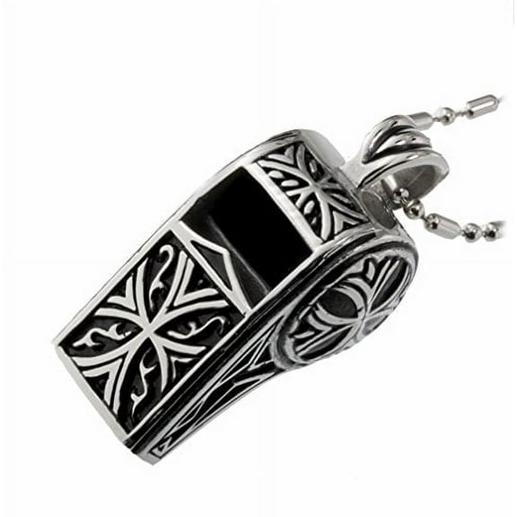 R.H. Jewelry Stainless Steel Pendant Real Work Whistle