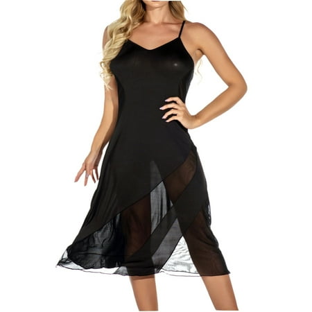 GuessLookry 2023 Y2K Vibe Sexy Women Splice Wireless Bra Lingerie Backless Pajamas Nightdress Black S-6XL Valentine Gift