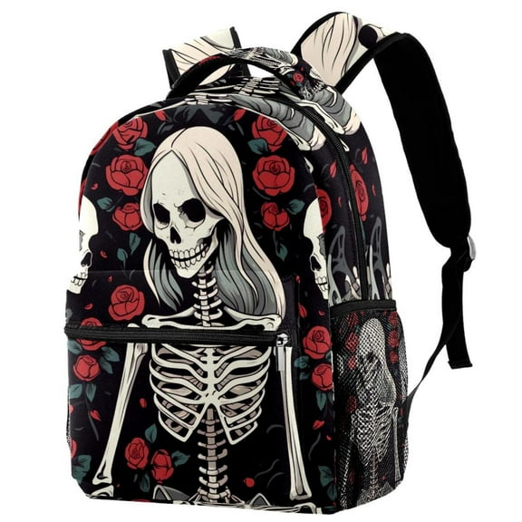 Lightweight Backpack Skeleton School Bag Travel Laptop Daypack for Men Women Casual Rucksack