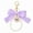 Purple, variant on Fashion Accessory Pearls Bows Tie Handbag Charm for Daily Use and Parties