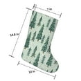 thumbnail image 5 of Christmas Stockings Light Green Christmas Tree and Snow Pattern 3 Pack 14.8 Inch, 5 of 5