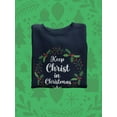 thumbnail image 3 of Keep Christ In Christmas Sweatshirt Women -Smartprints Designs, Female x-Large, 3 of 4