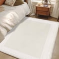 thumbnail image 5 of Cream Greek Key Large Area Rugs for Bedroom Living Room, Soft Non Slip Carpet Bedside Rug, Geometric Greece Ancient Farmhouse Geo Rectangular Floor Cover Kitchen Accent Rug 3'x5' for Office, 5 of 9