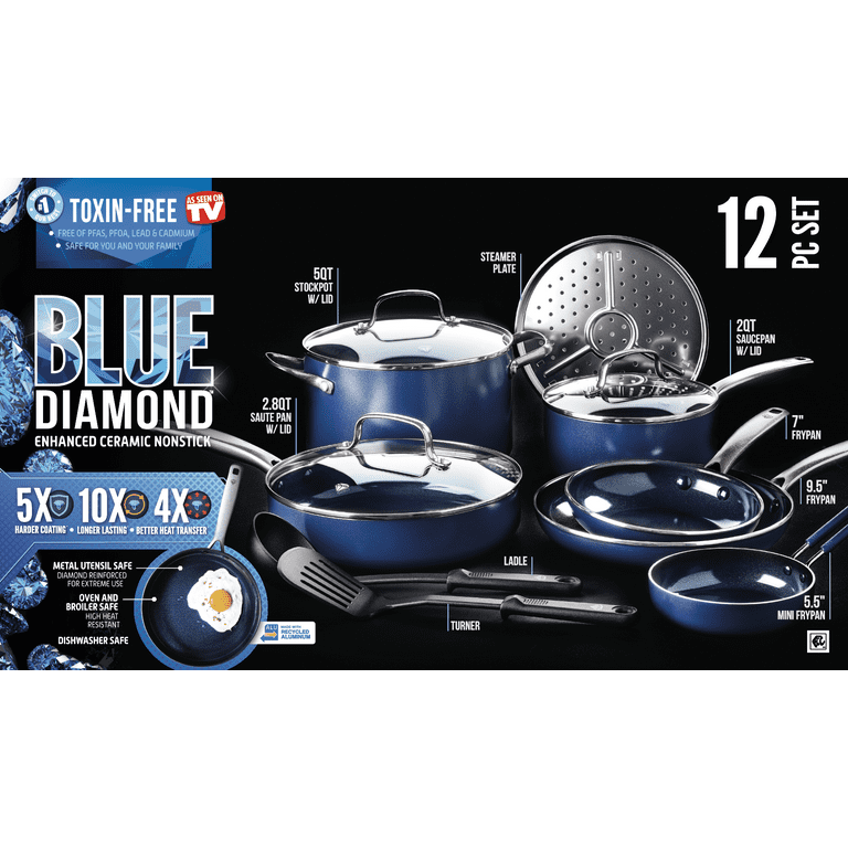 Blue Diamond 5 Quart Ceramic Saute Pan