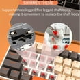 thumbnail image 3 of XIANJINO 60% Wired Gaming Keyboard, Pudding Keycaps with Translucent Layer,RGB Ultra-Compact Mini Keyboard, Waterproof Small 68 Keys Keyboard for Office/Gaming (shimmer), 3 of 8