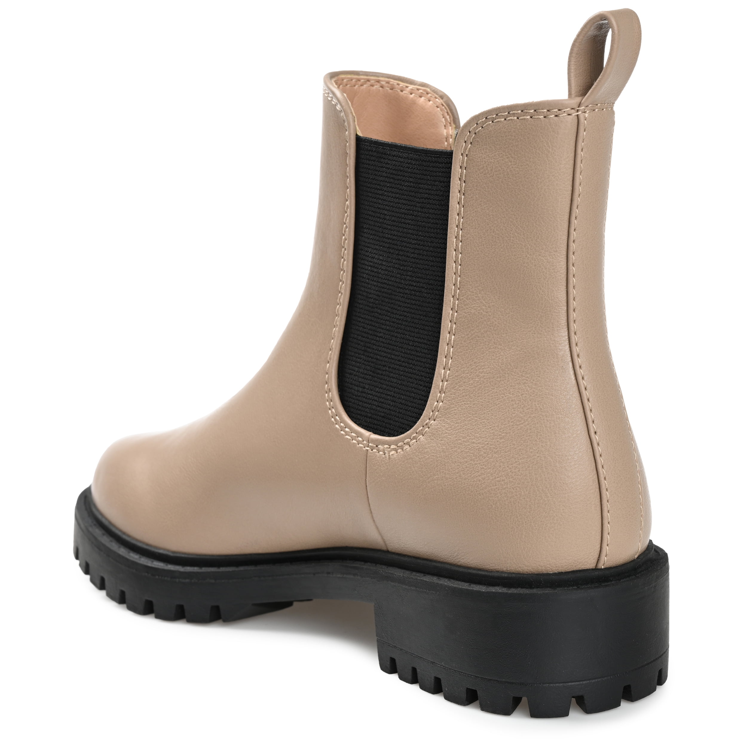 Journee Womens Kenova Round Toe Block Heel Chelsea Booties, Widths Available