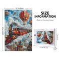thumbnail image 4 of Naloa Red Train Hot Air Balloon Custom Puzzles Personalized Puzzle 1000 Pieces from Photo Custom Jigsaw Puzzle for Wedding, Graduation, (29.5×19.7in, Vertical), 4 of 9