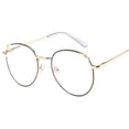 thumbnail image 1 of Flmtop Lunettes de Vue Rondes Anti-Radiation Vintage pour Étudiants, 1 of 10