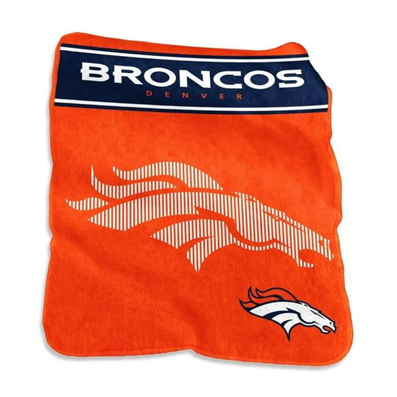 Logo Chair 610-26X 60 x 80 in. NFL Denver Broncos Raschel Throw