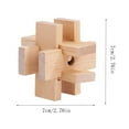 thumbnail image 2 of 24-Bar Luban Lock Complex Interlocking Wood Puzzle for Advanced Problem Solving and STEM Learning Strategy Gift in Classic Style, 2 of 5