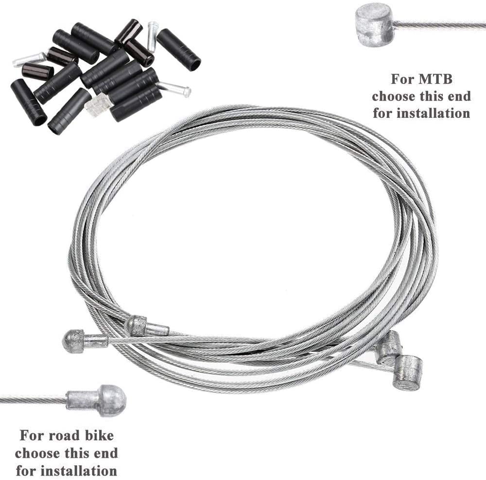 Bestgle Universal Mountain Bike Shift Cable Kit and Housing Set Bicycle Gear Shift Derailleur Cable Stainless Steel Replacement Wire Tubing Cover Set for MTB Road Bike