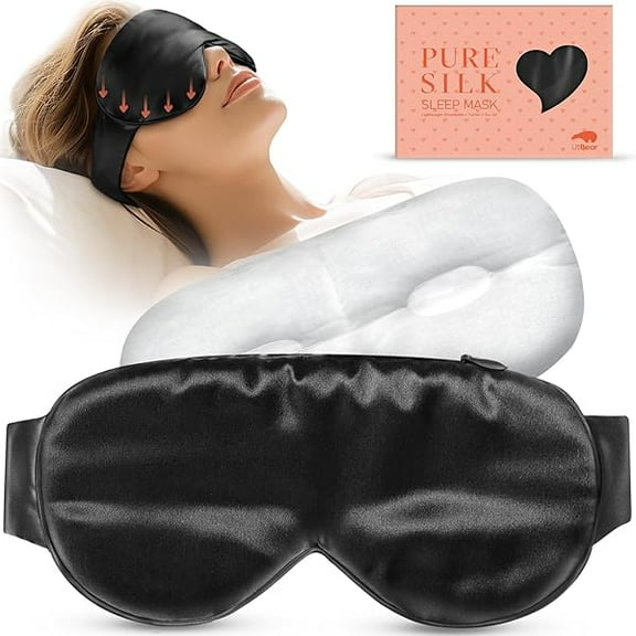 1997 Weighted Silk Sleep Mask Mulberry Silk Sleeping Mask for Women Men