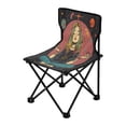 thumbnail image 2 of WOBOGO Meditating Woman Outer Space Camping Chair Convenient Four Corner Backrest Folding Stool Can Hold Up to 220lbs, 2 of 8