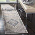 thumbnail image 4 of SAFAVIEH Marseille Allison Geometric Runner Rug, Navy/Ivory, 2' x 8', 4 of 4