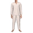thumbnail image 3 of Balery Colorful Dots Pijama para Hombre de Dos Piezas con Manga Larga, Conjunto de Dormir y Descanso Suave con Bolsillos-X-Large, 3 of 7