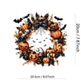 thumbnail image 2 of Kiddiway Halloween Diamond Art & Hanging Kit - Pumpkin Painting for Window, Wall, Door, Home Decor, Garden, Indoor/Outdoor, Holiday Decoration, DIY Craft,B, 2 of 7
