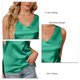 thumbnail image 5 of Camisola de satén con cuello en V para mujer, camiseta sin mangas de satén para mujer, camiseta sin mangas de satén para mujer, camiseta sin mangas de satén para mujer, artesanía superior, 5 of 6