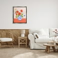 thumbnail image 3 of Stupell Industries Bright Bouquet on Polka Dots Botanical & Floral Painting Gray Floater Framed Canvas Art Print Wall Art, 25 x 31, 3 of 10