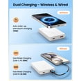 thumbnail image 3 of Power Bank Aterob 12000mAh Magnético 15W Inalámbrico 20W USB-C, 3 of 7