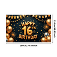 thumbnail image 5 of Yatrandify Decorative Design Happy Birthday Banner Glittery Letters Balloon Decoration for Birthday Party Celebration Event, 5 of 7