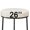 26‘’-White-Faux Leather, variant on MultiHaven Backless Bar Stools Set of 2,24" Counter Height Barstools with White PU Upholstered Seat for Kitchen Island