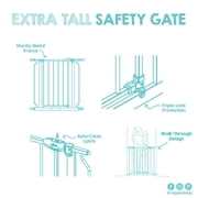 Regalo Easy Step Extra Tall Walk-Through Baby Gate, 29.5-38.5 in, Pressure Mount with Hardware Mount Option, Fits Doorways & Hallways, Ages 6-24 Months