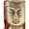 thumbnail image 2 of 7 inch Buddha Bhumisparsha Mudra Earth Touching Enlightenment Awakening Brass, 2 of 4
