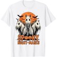 thumbnail image 1 of Horror Retro Spooky Night-Mares Horses Boo Ghosts - Camiseta de Halloween, 1 of 2