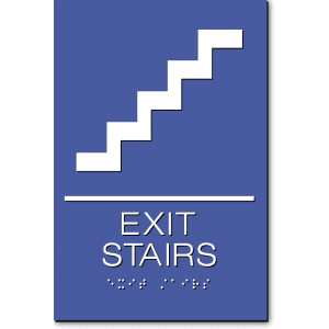 

Exit Stairs Sign-Black / White(3 Units)