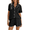 Black, variant on EKOUAER Women's Pajama Sets 2 Piece Plus Sizes Sleepwear Short Set