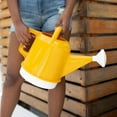 thumbnail image 2 of Bloem Deluxe Plastic Watering Can - 2 Gallon (256 fl oz) Capacity - Earthy Yellow, 2 of 8